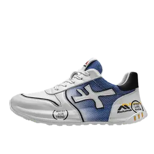 Колумб мужские бело-голубые низкие кеды KOLUMB