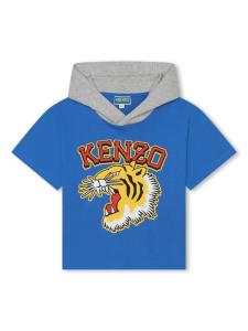 Kenzo Kids футболка с логотипом, синий