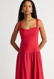 Платье с заниженной талией, макси-платье Gap, Chakra Red