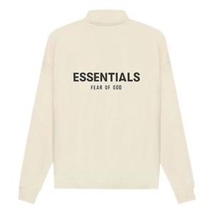 Худи Fear of God Essentials SS21 Mockneck Half Zip Buttercream