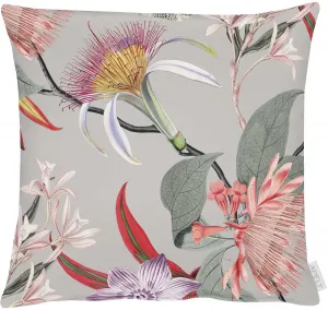 АПЭЛТ декоративная подушка "Жасмина", чехол без наполнения, 1 шт APELT 46х46 см, серый/яркий