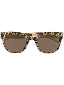 Mykita солнцезащитные очки трапециевидной формы с принтом, золотой