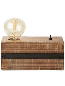 Настольная лампа Woodhill 12x22x11 см в цвете антик/черный Brilliant