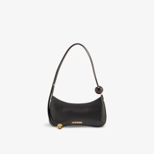 Кожаная сумка через плечо Le Bisou Perle Jacquemus, черный