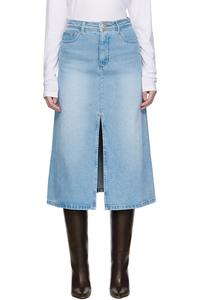 A.P.C. Синяя джинсовая юбка миди из Джорджии