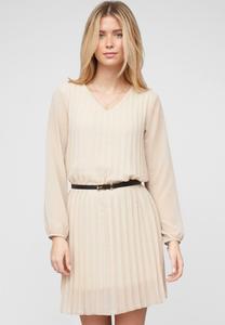Платье Cloud 5ive PLEATED WITH BELT, Beige