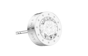 RAWNESS Титановые стальные серьги-гвоздики унисекс silver gold black diamond