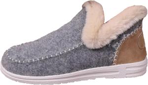 Зимние женские плоские пушистые снежные ботинки, с теплой искусственной подкладкой, противоскользящие, с удобной шнуровкой, с плюшевой подкладкой, теплые зимние снежные ботинки Generic, Light Gray