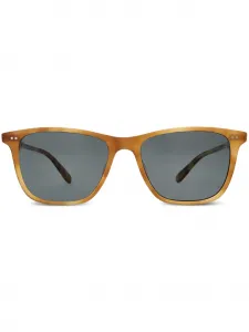 Солнцезащитные очки в квадратной оправе Garrett Leight, коричневый