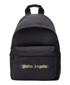 Размытый логотип большого рюкзака Palm Angels, черный