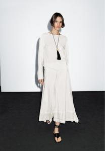 Джемпер Massimo Dutti BOAT NECK LONG SLEEVE, Beige