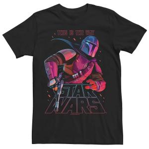 Мужская красная футболка «Звездные войны: Мандалорец» Mandalorian Night Ranger Licensed Character