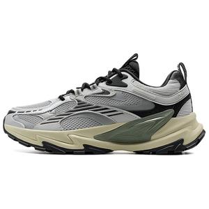 XTEP Низкие кроссовки для активного отдыха с противоскользящим и износостойким покрытием, мужские, серо-черные