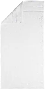 Полотенца Egeria "Престиж", (2 шт.), однотонная программа с полосатой каймой, хлопок SUPIMA 50х100 см (2 шт.), белый