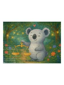 Mr. & Mrs. Panda Дизайн головоломки «Весы» в астрологическом стиле, без лишних слов, в белом цвете