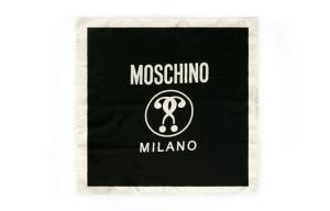 MOSCHINO Шелковый  шарф Unisex Black