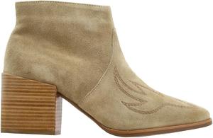 Женские повседневные ботинки Matisse Vox с вышивкой, зауженным носком и молнией, средний каблук 2-3, цвет бежевый