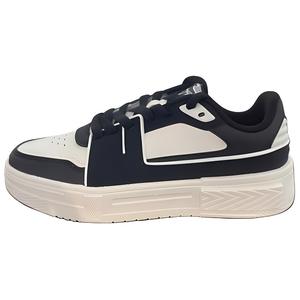 Износостойкие и легкие низкие скейтерские кроссовки Unisex Black White Erke, Microcrystal White/Jet Black