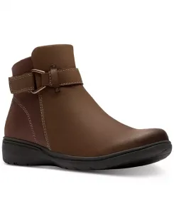 Коллекция Women's Carleigh Drift Wedge Booties Clarks, загар/бежевый