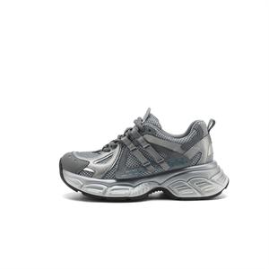 FIVE PLUS Женские противоскользящие износостойкие низкие массивные кроссовки серые, цвет Gray