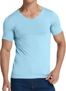 Футболка для мужчин Summer Breathable, V-образный вырез, Slim Fit