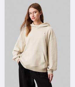 Толстовка женская Calvin Klein Jeans свободного кроя, бежевый