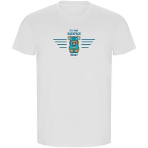 Футболка с коротким рукавом Kruskis Backpack Ready ECO, белый