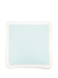 Шерстяное одеяло с отделкой крючком Paz Rodriguez, зеленый