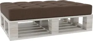 Подушки для поддонов, подкладки для поддонов, подушки сиденья, спинки, стеганые PFG (подушка сиденья 120x80, коричневая)