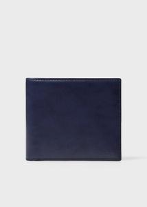 Складной кошелек, расписанный кистью Paul Smith, цвет Navy