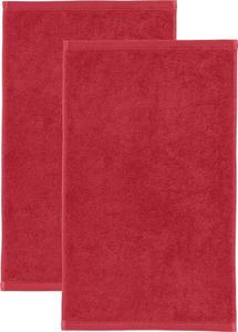 Гостевое полотенце Erwin Müller 2er-Pack 155414, 30x1x50 см, красный