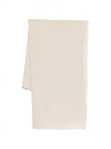 Шарф с бахромой Eleventy, бежевый