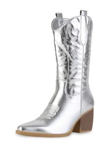 Сапоги VAN HILL Cowboy Harper, серебряный