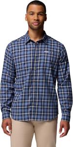 Columbia мужская рубашка Vapor Ridge IV с длинным рукавом, Collegiate Navy Switch Back Tartan