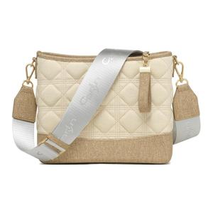 CARLYN Искусственная кожа женская сумка через плечо, Ivory