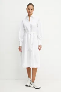 Хлопковое платье Karl Lagerfeld, белый