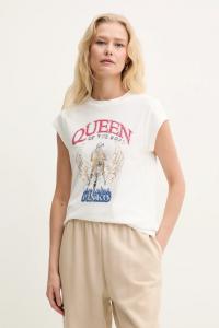 Хлопковая футболка Pinko, белый