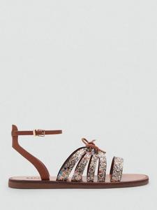 Детские блестящие сандалии Deme с ремешками Mango, Multi