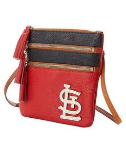 Женская сумка через плечо St. Louis Cardinals Infield с тройной молнией Dooney & Bourke, красный