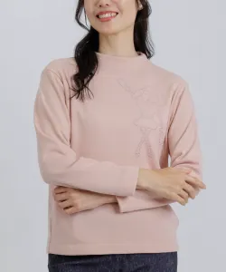 Вязаная футболка с точечным рисунком Studio Picone, цвет Pink(027)