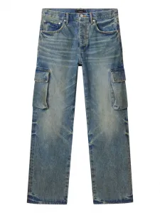 Джинсы P011 с карманами Purple Brand, синий