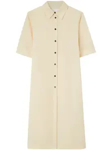 Длинная шерстяная рубашка JIL SANDER, нейтральный