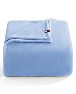 Мягкое плюшевое одеяло Tommy Hilfiger, синий