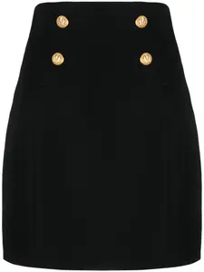 Юбка-карандаш с пуговицами BALMAIN, черный