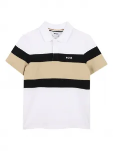 Комплект из топа и шортов с логотипом BOSS Kidswear, белый