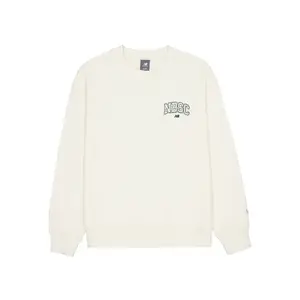 New Balance Свитшот мужской цвета слоновой кости Ivory White