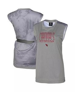Женская серая майка Arizona Cardinals No Sweat Outerstuff