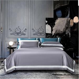 YUSIWOAL Комплект постельного белья из египетского хлопка 800TC с ажурной вышивкой