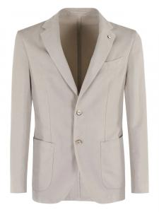 Приталенный пиджак на двух пуговицах l.b.m., нейтральный