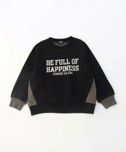 Толстовка с бархатным принтом, подобранная по цвету Comme Ca Ism, цвет Black